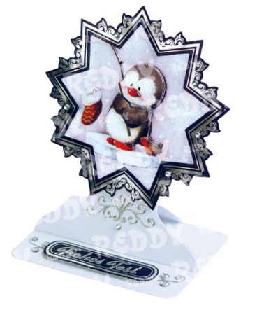Preview: Reddy 3D Stanzbogen-Set Weihnachten 2013 Pinguine