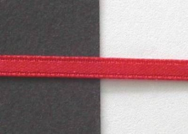 Satinband 3 mm breit rot je m