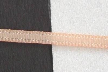 Satinband 3 mm breit lachs je m