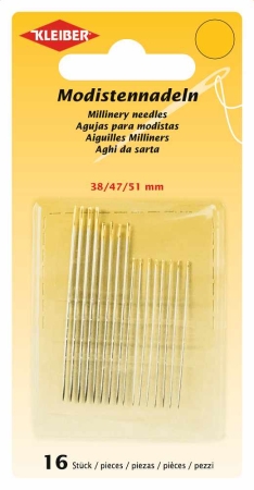 Modistennadeln 38, 47, 51 mm 16 Stück