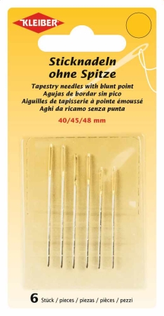 Sticknadeln ohne Spitze 40, 45, 48 mm 6 Stück