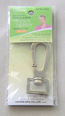 Clover Nancy Zieman Karabinerhaken 18 mm Satinbronze