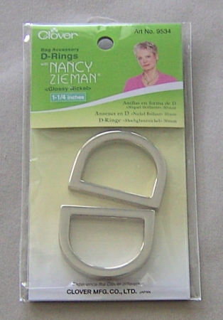 Clover Nancy Zieman D-Ringe 30 mm Hochglanznickel