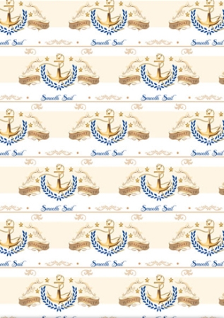 Reddy Cards Designerpapierset Nautical Gold
