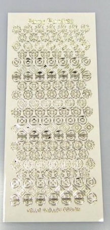 Sticker zu Fancy Punches transparent gold