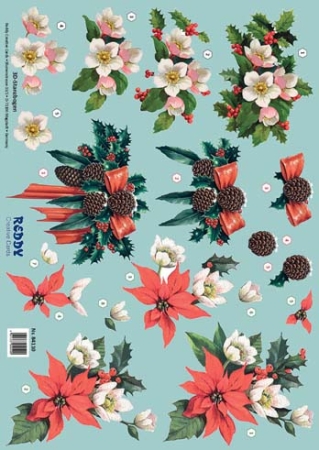 Reddy 3D Stanzbogen Weihnachtsgestecke