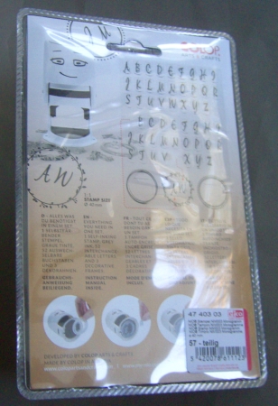 Preview: Little NIO Stempel NIM003 Monogramm Durchschnitt 40 mm 57 teilig