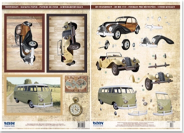 Reddy Cards Twinpack, 2 Oldtimer, Kleinbus