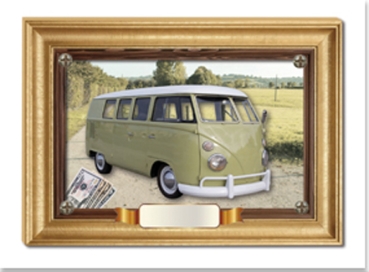 Preview: Reddy Cards Twinpack, 2 Oldtimer, Kleinbus