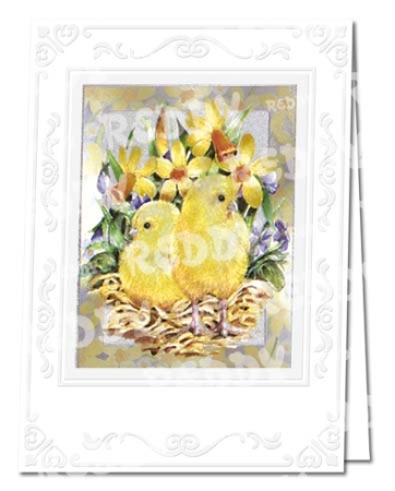 Preview: Reddy Cards Bastelset Osterkarten in Metallgravur