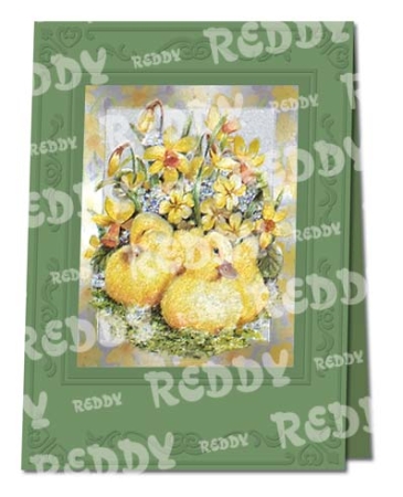Preview: Reddy Cards Bastelset Osterkarten in Metallgravur
