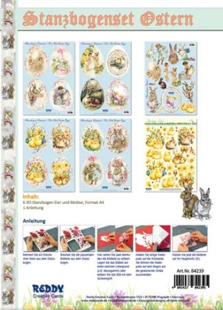 Reddy Cards Stanzbogenset Eierkarten