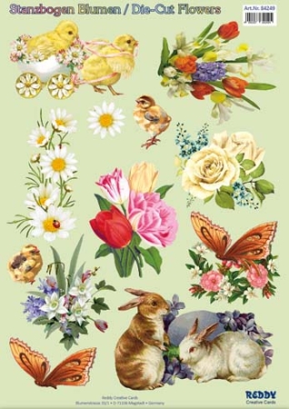Reddy Cards Stanzbogen Ostern Vintage