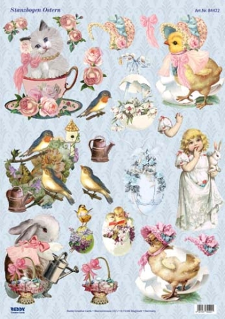 Reddy Cards Stanzbogen Ostern Vintage 2