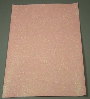 Glitterpapier A 4 rosé irisierend