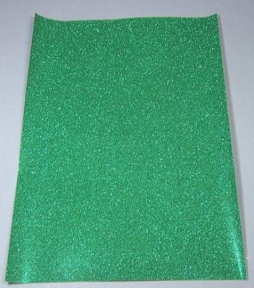 Glitterpapier A 4 grün