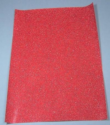 Glitterpapier A 4 rot
