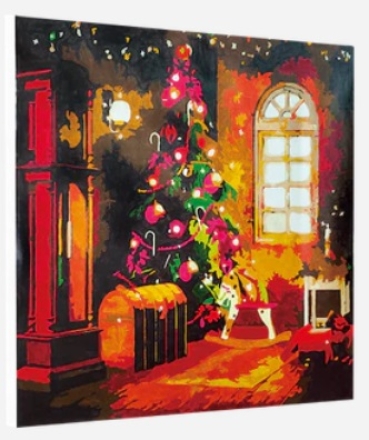 Preview: Craft Buddy PBN-5050C Painting by Numbers Framed Kit Malen nach Zahlen Christmas Magic
