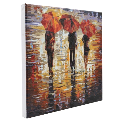 Preview: Craft Buddy PBN-3030-15 Painting by Numbers Framed Kit Malen nach Zahlen In The Rain