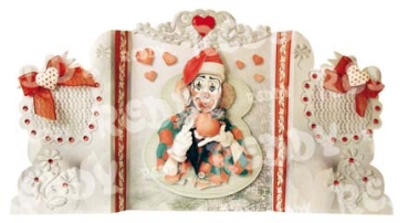 Preview: Paraventkarten mit Clowns 2