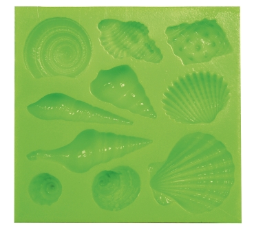 VIVA Decor Patchy 3D Silikonform Muscheln 10 Motive