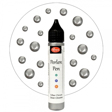 Preview: Perlen Pen 25 ml silberchrom