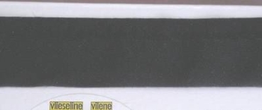 Perfekt Saum 4 cm breit pro Meter schwarz
