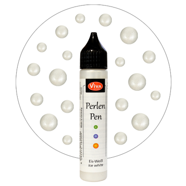 VIVA Decor Perlen Pen 28 ml Eisweiß