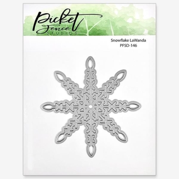 Picket Fence Studios Die / Stanzschablone Snowflake LaWanda 4 x 4 inch