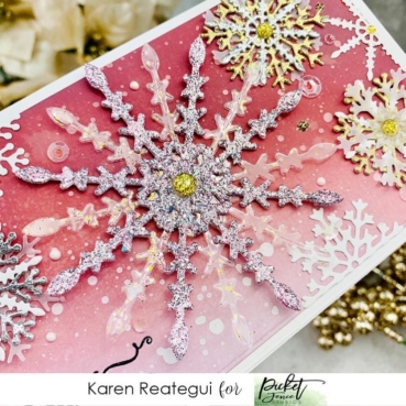 Preview: Picket Fence Studios Die / Stanzschablone Snowflake LaWanda 4 x 4 inch