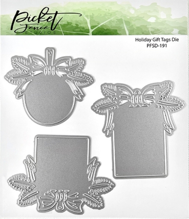 Picket Fence Studios Die / Schneideschablone 6 x 6 Inch Chandelier Holiday Gift Tags