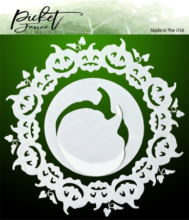 Picket Fence Studios Schablone Stencil 6 x 6 inch Jack-o-Lantern