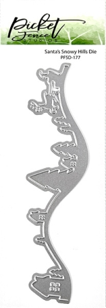 Picket Fence Studios Die / Stanzschablone Santa's Snowy Hills 2 x 6 inch Dies