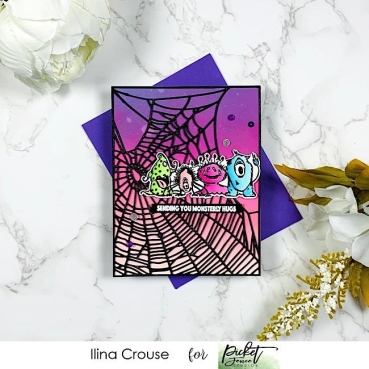 Preview: Picket Fence Studios Die / Stanzschablone Spider Web 4 x 6 inch Cover Plate Dies