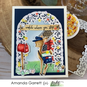 Preview: Picket Fence Studios Die / Schneideschablone Lattice Arch 4 x 6 Inch Cover Plate