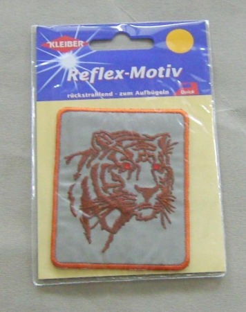 Kleiber Reflexmotiv Tiger 8,5 x 6,5 cm