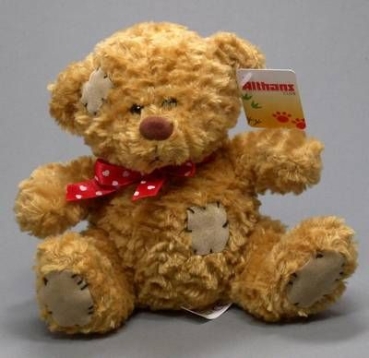 Althans Plüschtier Teddy sitzend hellbraun