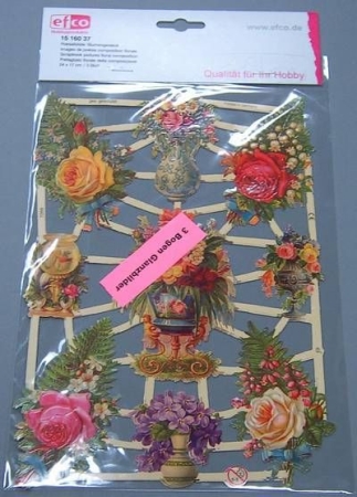 Poesiebild 24 x 17 cm Blumengesteck