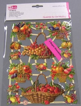 Poesiebild 24 x 17 cm Obstkörbe