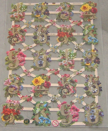 Poesiebild 24 x 17 cm Zahlen