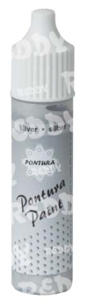 Pontura Farbe, Malflasche zu 10 ml silber