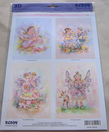 Preview: 3 D Stanzbogen Set Faerie Poppets Twinpack