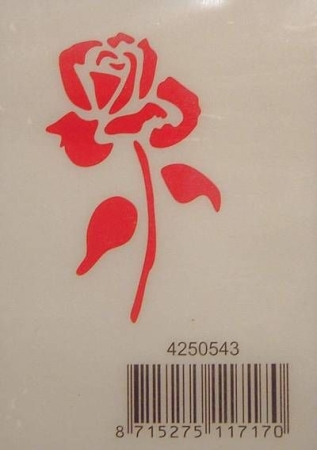 Prägeschablone Rose