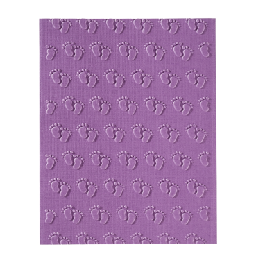Preview: Prägeschablone Babyfüße 106 x 150 mm
