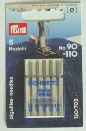 Prym Schmetz Jeans Denim Nadeln Nr. 90  - 110 5 Stück sorti.