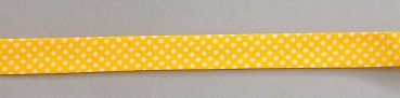 Baumwoll Schrägband pro Meter gelb 1,5 cm