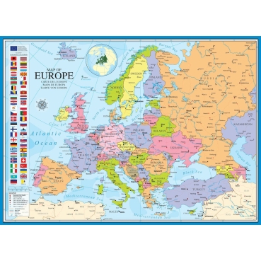 Eurographics Puzzle mit 1000 Teilen Map of Europe Karte von Europa