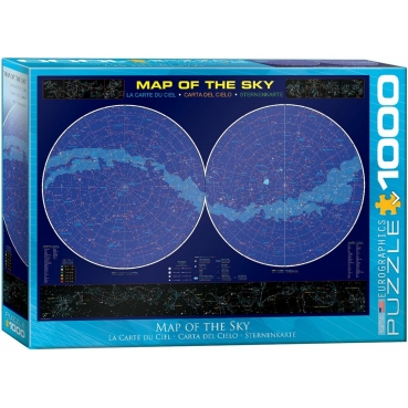 Eurographics Puzzle mit 1000 Teilen Map of the Sky Karte des Himmels