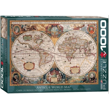 Eurographics Puzzle mit 1000 Teilen Orbis Geographica World Map Antike Weltkarte