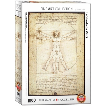 Eurographics Puzzle mit 1000 Teilen The Vitruvian Man